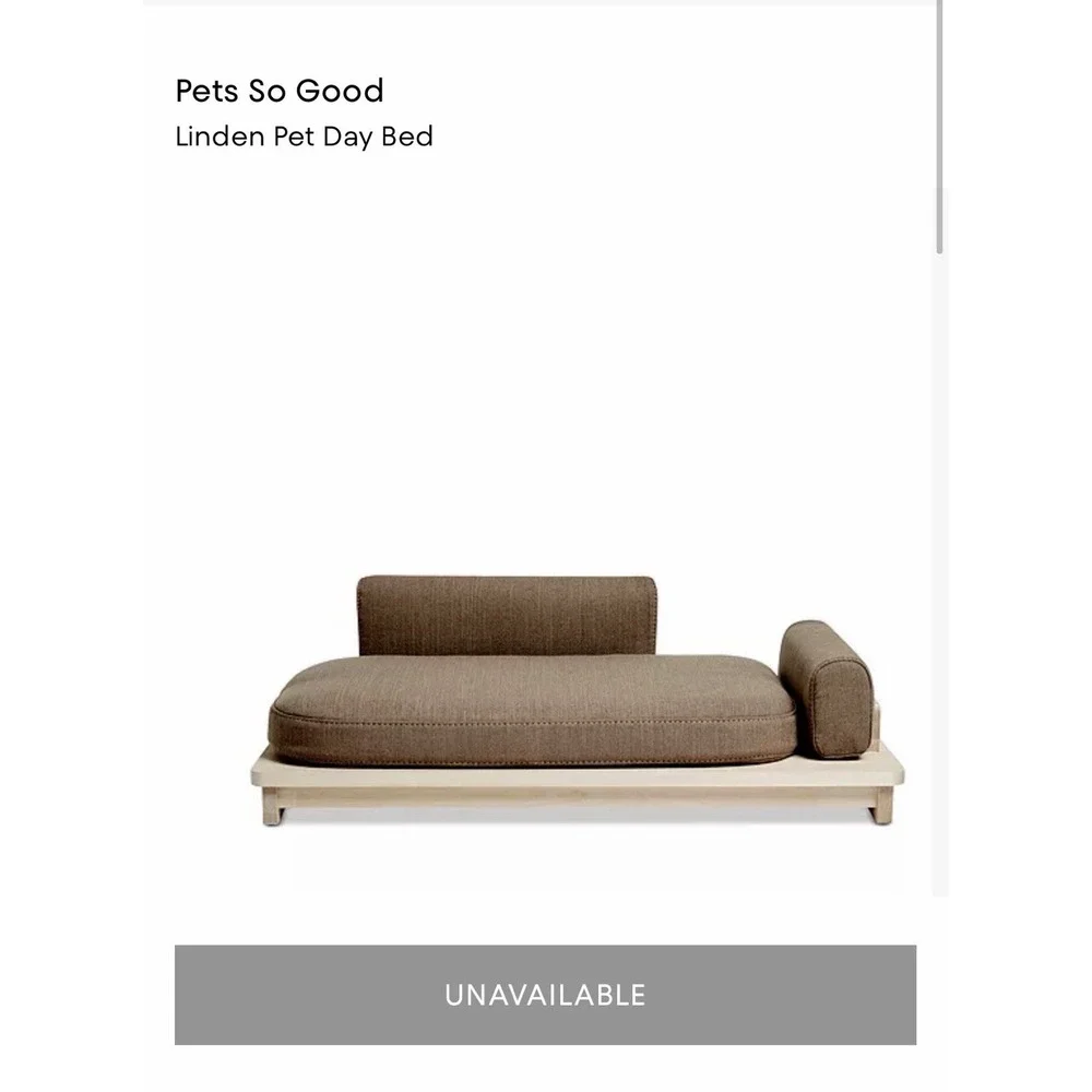 Pets So Good Linden Pet Day Bed Medium *Unused